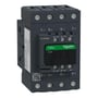 Schneider Electric TeSys D kontaktor, 80A, 4-polet med 240VAC spole, vist skråt fra siden med mærkater og QR-kode.
