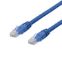 DELTACO U/UTP Cat6a patch kabel, halogenfri, 0,3 meter, blå