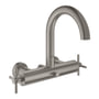 Grohe Atrio 2-grebs kar- og brusearmatur, Supersteel