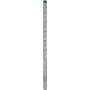 Bosch EXPERT SDS plus-7X hammerbor i størrelsen 10x150/215 mm med et blåfarvet 4-skærs hårdmetalhoved og en spiralformet klinge.
