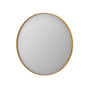 Sanibell Proline rundt spejl, alu, Ø60 cm, messing (børstet)