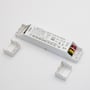 LEDlife Zigbee-driver til LED-panelet med åbne tilslutningsrum og synlige ledningsklemmer.