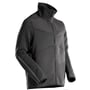 Mascot fleecetrøje 22503-681 i sort, str. XL, med moderne pasform, høj krave og lynlås, fremstillet af genanvendt polyester.