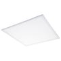 SG Armaturen Sense Eco LED-panel, 600x600 mm, hvidt aluminium med opalprismatisk afskærmning.