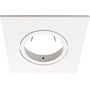 Nordtronic mat hvid firkantet front til Uni/Quick Install G2 spots, lavet af aluminium.