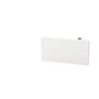 Ebeco Wallflex 500 elradiator i hvid, 600 W, med integreret blåt farvedisplay, der viser 23 grader.