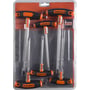Bahco TORX®-nøglesæt med T-greb, 6 dele, T10 til T40, præsenteret i blisterpakning.