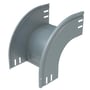 Legrand P31 udvendig bøjning til kabelbakker, 100x300 mm, pregalvaniseret metal med slidsede monteringshuller.