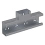 Wibe T-stykke WGX-S TSU i galvaniseret stål med dimensioner 120x65 mm til ventilationskanaler.