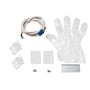 SG Armaturen Lineal Wall Start kit DALI/Push Dim, hvidt kabel, monteringsbeslag, skruer og engangshandske.