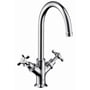 Hansgrohe Axor Montreux 2-greb håndvaskarmatur i krom med svingtud og vandsparer til max 5 l/min.