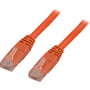 DELTACO U/UTP Cat6 patch kabel, halogenfri, 0,3 meter, orange