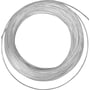 Stålwire med hvid nylon yderkappe, Ø1,5/2,3 mm, brudstyrke 2,09kN (213 kg) - 100 meter (restsalg)