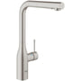 Grohe Essence køkkenarmatur, L-tud, 1-grebs, Supersteel