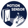 Illustration der viser Varta natlys' bevægelsessensor, der reagerer på håndbevægelser.