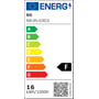 Energimærkat for SG Junistar Lux Square indbygningsspot, angiver energiklasse F på en skala fra A til G.