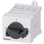Siemens 4-polet hovedafbryder på 25A med knopbetjent mekanisme og en effekt på 7,5kW ved AC-23/400V.