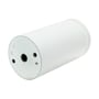 Bagsiden af den hvide Chloe Mini Ring loftspot fra SpectrumLED med monteringshuller og åbning til ledning.