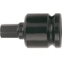 Bahco unbrako krafttop 1/2" med 12 mm unbrako og sort finish, fremstillet i højtlegeret stål.