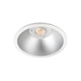 SG Armaturen Rax Soft 200 Satin, et rundt hvidt indbygningsarmatur med poleret reflektor og integreret LED.
