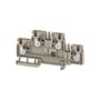 Weidmüller A2T 4 multi-tier modulær terminal i beige med 4 PUSH IN tilslutninger til 4 mm² ledninger, 800 V, 32 A.