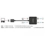 Tilslutningsdiagram for Delock HDMI-lydudtrækker med HDMI-indgang, USB-strøm og stereo- samt S/PDIF-udgange.