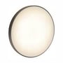 SpectrumLED LED-loftslampe med sort ring lyser med en lysende, rund front.