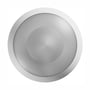 SpectrumLED E27 loftlampe set lige forfra med rund, rillet skærm, IP65 og IK08, Ø30 cm.