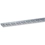 Wibe Kabelplade W4, 150mm bred, 3 meter lang og 15mm høj i el-forzinket stål med mange perforeringer.