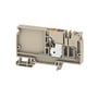 Weidmüller push-in forsyningsklemme AAP12 10 LO OR i beige med orange tilslutningsdetalje, 10mm², 800V 57A.