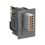 ABB TA5126-2AO-UI analog output option board med 2 AO, 12 bit og fjederklemmer på en hvid baggrund.