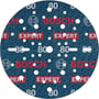 Bosch sliberondel FOIL O 780 med kornstørrelse 80, viser det gentagne mønster af 'BOSCH' og 'EXPERT' logoer samt mange små huller for støvudsugning.