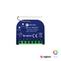 Nordtronic Box Dimmer G2 Zigbee lysdæmper viser fronten med terminaler og mærkning for 100-240V, 200W LED.