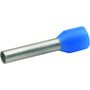 Klauke – Isoleret terminalrør, 0,75 mm² / 8,0 mm, blå (farvekode TE) - 1000 stk