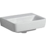 Geberit Renova Plan håndvask, 450x340 mm, hvid standard, uden hanehul & overløb