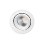 SG Armaturen Junistar IsoSafe TW LED downlight i hvid med justerbar lysfarve og trinløs vip.