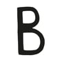 Smedbo husbogstav 'B' i sort smedejern med et klassisk, tidløst design, isoleret på hvid baggrund.