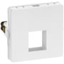 LK FUGA – Dataudtag til 1 stk. keystone konnektor, standard keystone port (ca. 19,3 x 14,8 mm), 1 modul, hvid