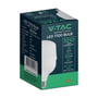 Pakke med V-TAC 30W LED T100 pære, viser tekniske specifikationer som 3210 lumen og 4000K.