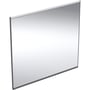 Geberit Option Plus firkantet spejl med lys, sort mat, 75 cm x 70 cm