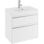 Ifö Sense Pro møbelpakke, 2 skuffer, smalt design, 62,2 cm x 59,5 cm, hvid (mat)