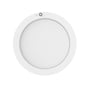 LEDVANCE-downlight med sensor set lige forfra, med rund lysflade og sensor øverst på kanten.