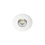 SG Armaturen Downlight Nano LED 1W 4000K i mat hvid aluminium med 36 graders reflektor for indendørs brug.