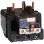 Schneider Electric TeSys D termorelæ LRD3322 til 17-25A, klasse 10A, med testknap og reset-funktion på sort plastikhus.