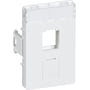 LK CLIC'LINE® Dataudtag 1 modul, til 2 stk. Keystone RJ45 - hvid