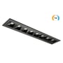 SG Armaturen Inspire R 300 downlight i sort aluminium med seks justerbare lyskilder og TW-logo.