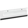 Hansgrohe WallStoris gummiskraber i mat hvid kunststof med sort gummikant, måler 195x44mm.