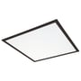 SG Armaturen Sense Pro LED-panel i sort aluminium med dimensionerne 600x600 mm og en bred, hvid lysflade.
