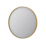 Sanibell Proline rundt spejl, alu, Ø80 cm, messing (børstet)