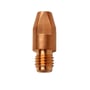 Kobber kontaktdyse M8x30 CuCrZr med en diameter på 0,8 mm, med tydelige gevind og en facetslebet spids.